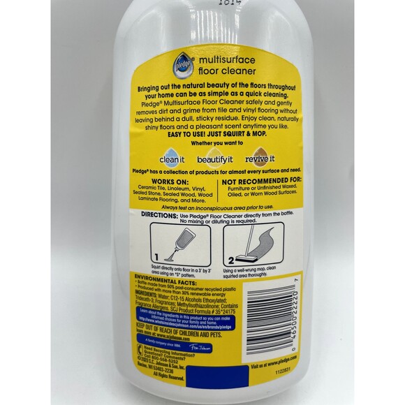 Pledge Clean it Multisurface Floor Cleaner Rainshower Scent 27 oz Bs243 - Picture 6 of 14